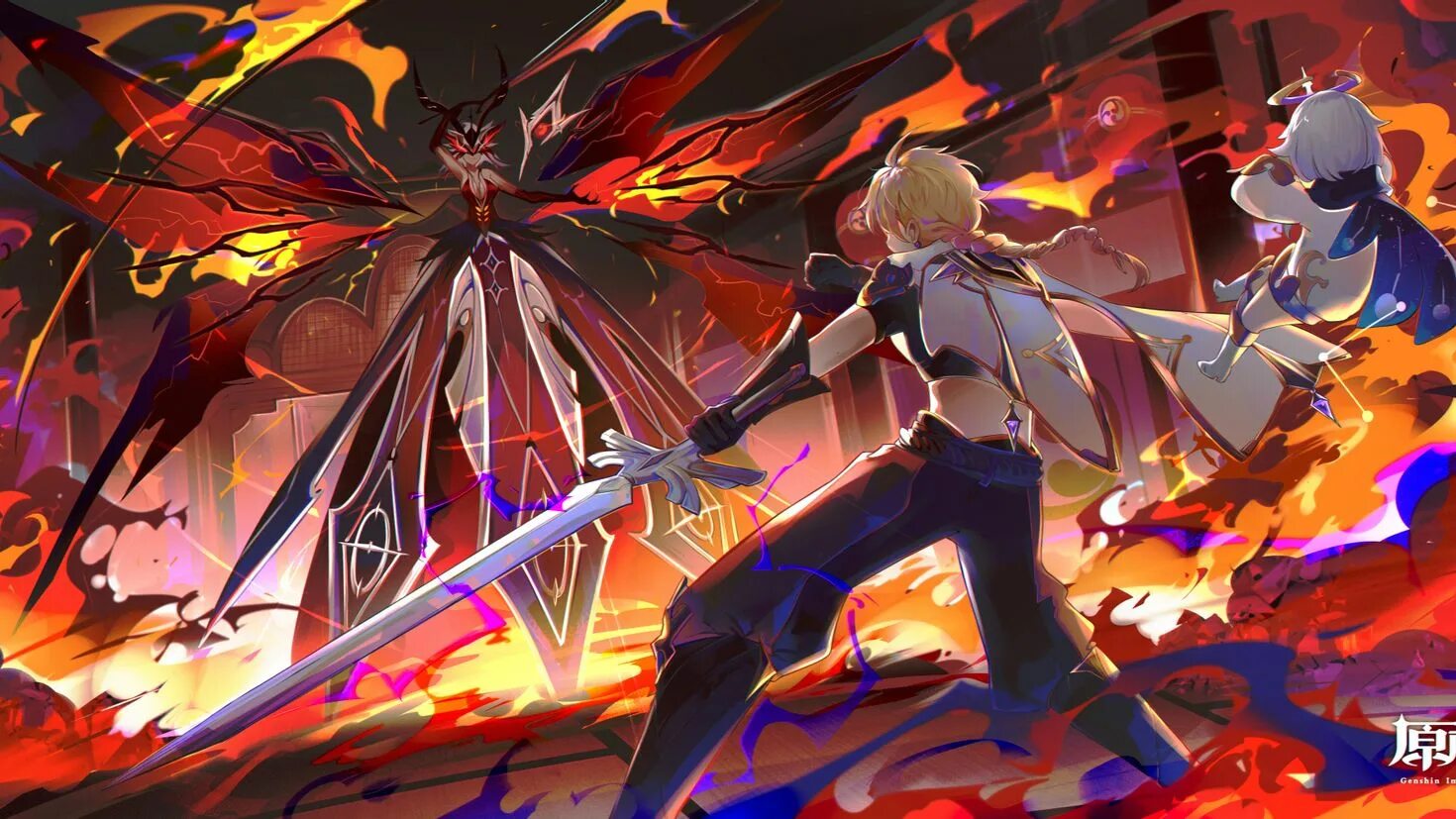 Как победить синьору геншин. Синьора genshin impact. Сет странствующий ансамбль. Синьора геншин босс. Пиро гипостазис.