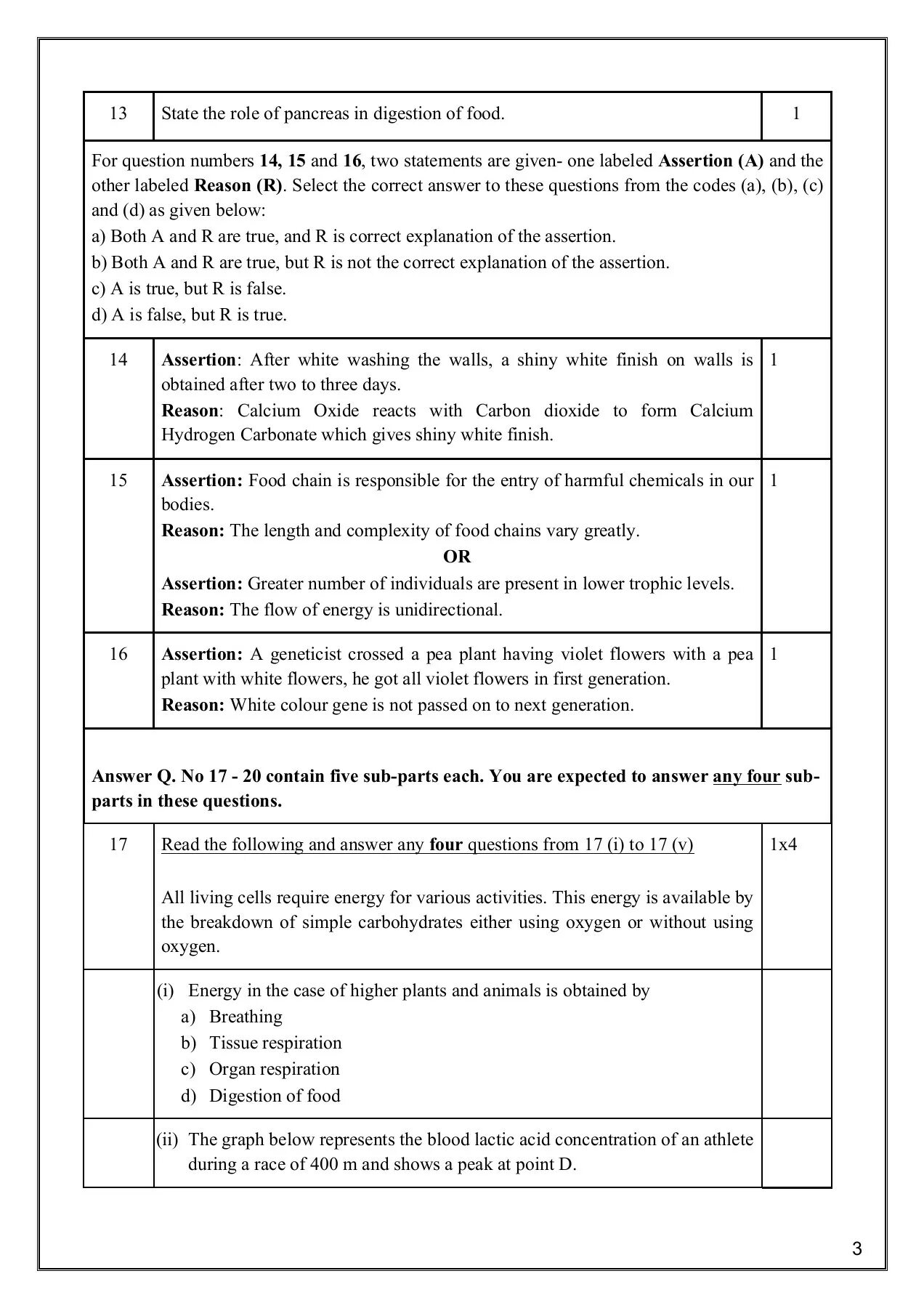Sample questions and mark scheme. Sample questions and mark scheme