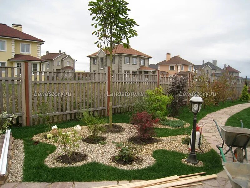 ландшафт дачного участка.