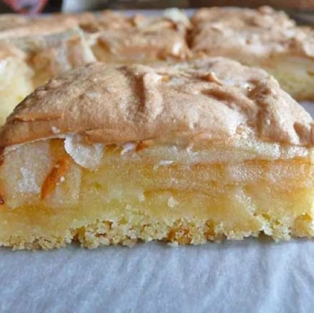 Рецепт яблочного пирога из песочного теста