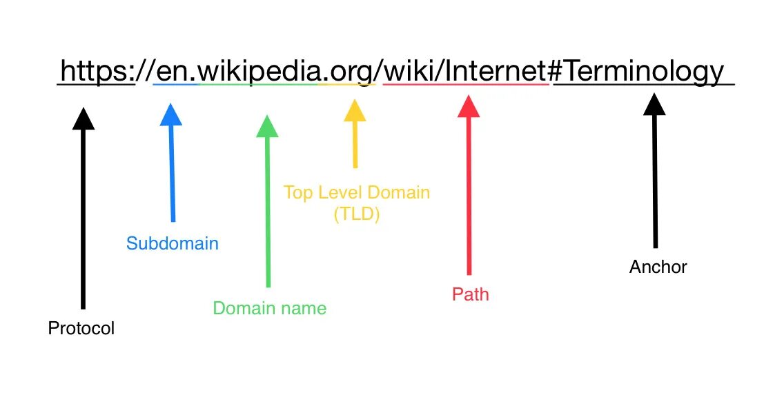 Строение URL. Структура URL. Схема URL. Состав URL. Домен url