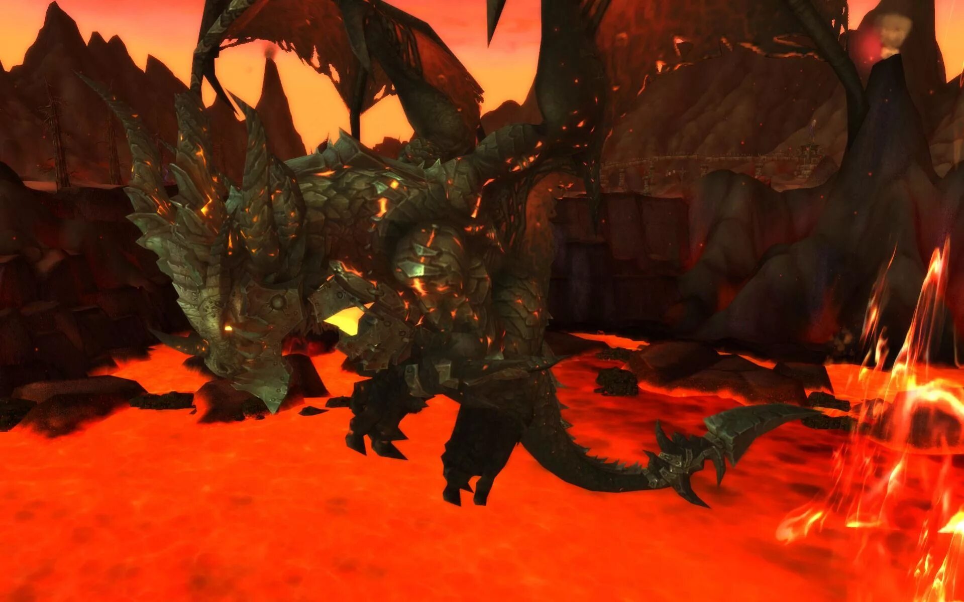 World of warcraft рагнарос. Главный босс катаклизма вов. Смертокрыл варкрафт 3. Wow cataclysm огненные просторы. Рагнарос огненные просторы.