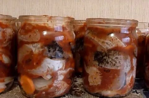 Домашние рыбные консервы с овощами