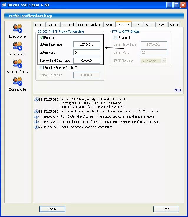 Bind interfaces. Bind interfaces