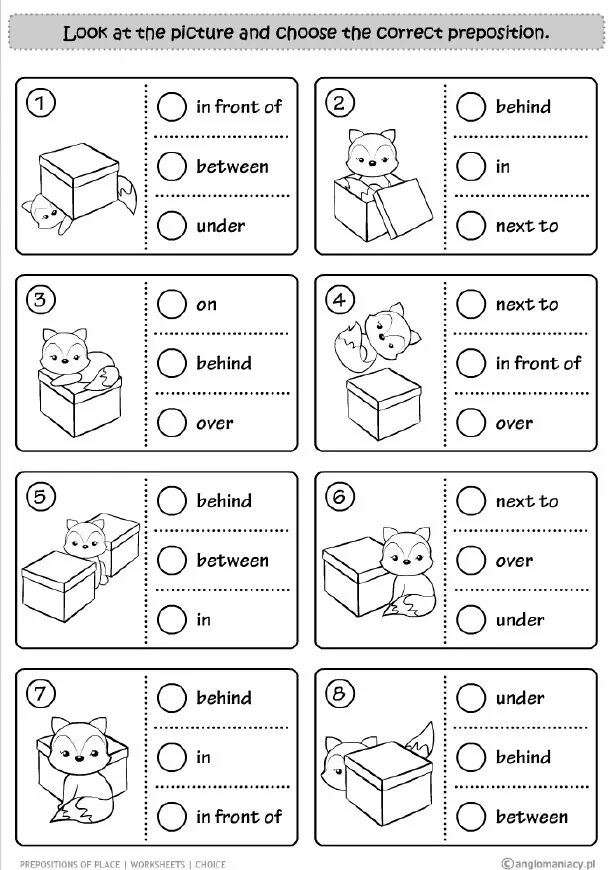 Prepositions elementary