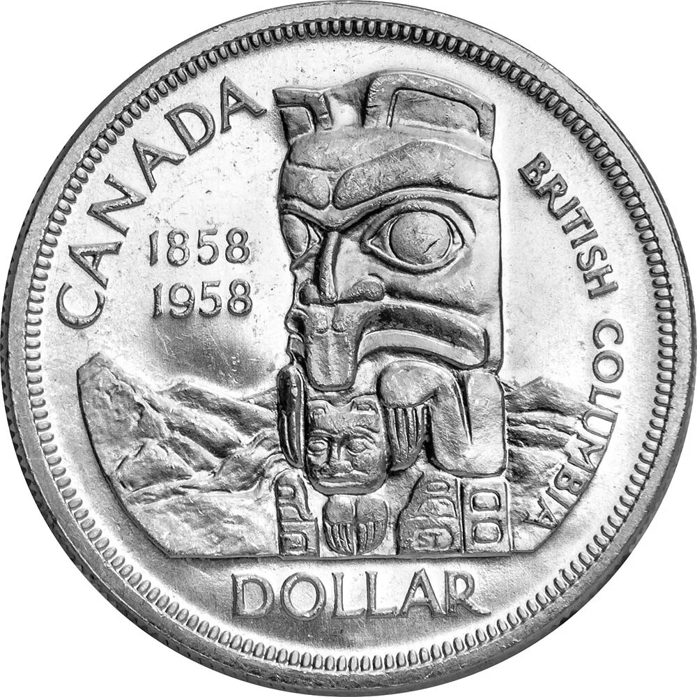 1 доллар 56. Канада 1 доллар 1958. Один доллар монета. Canada Dollar Coin. Доларс монета.