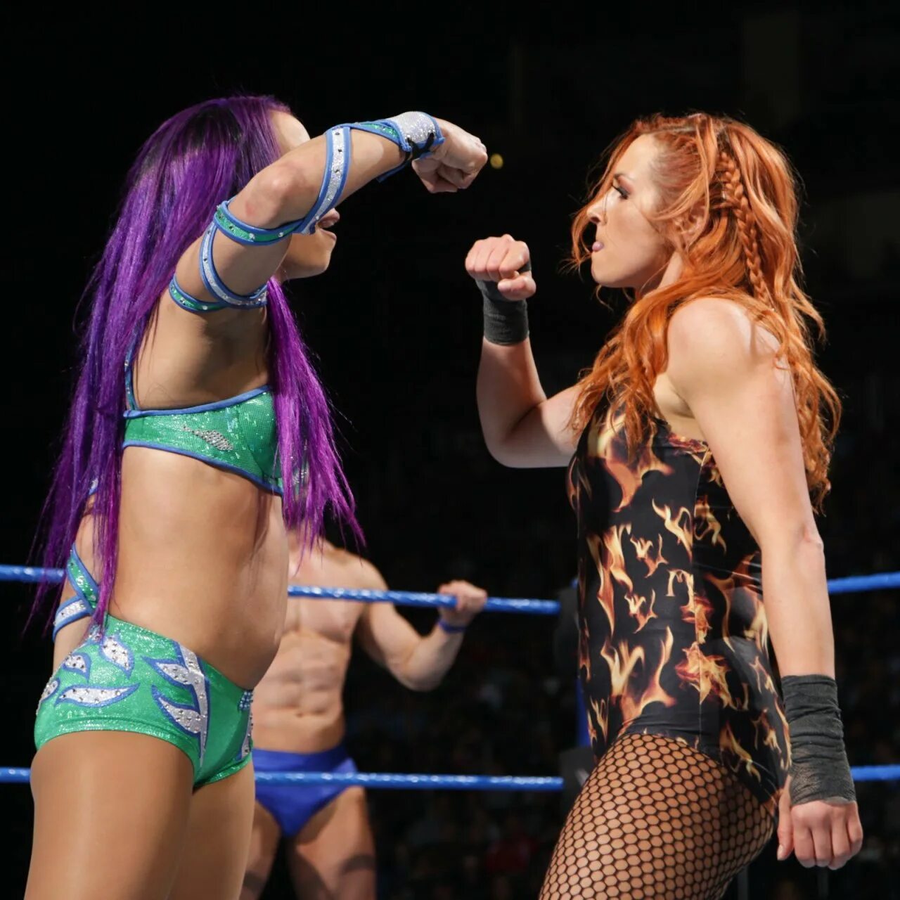 Саша Бэнкс и Бекки Линч. Sasha Banks vs Becky Lynch. Becky Lynch and Finn Balor. Mixed matches undrwtr