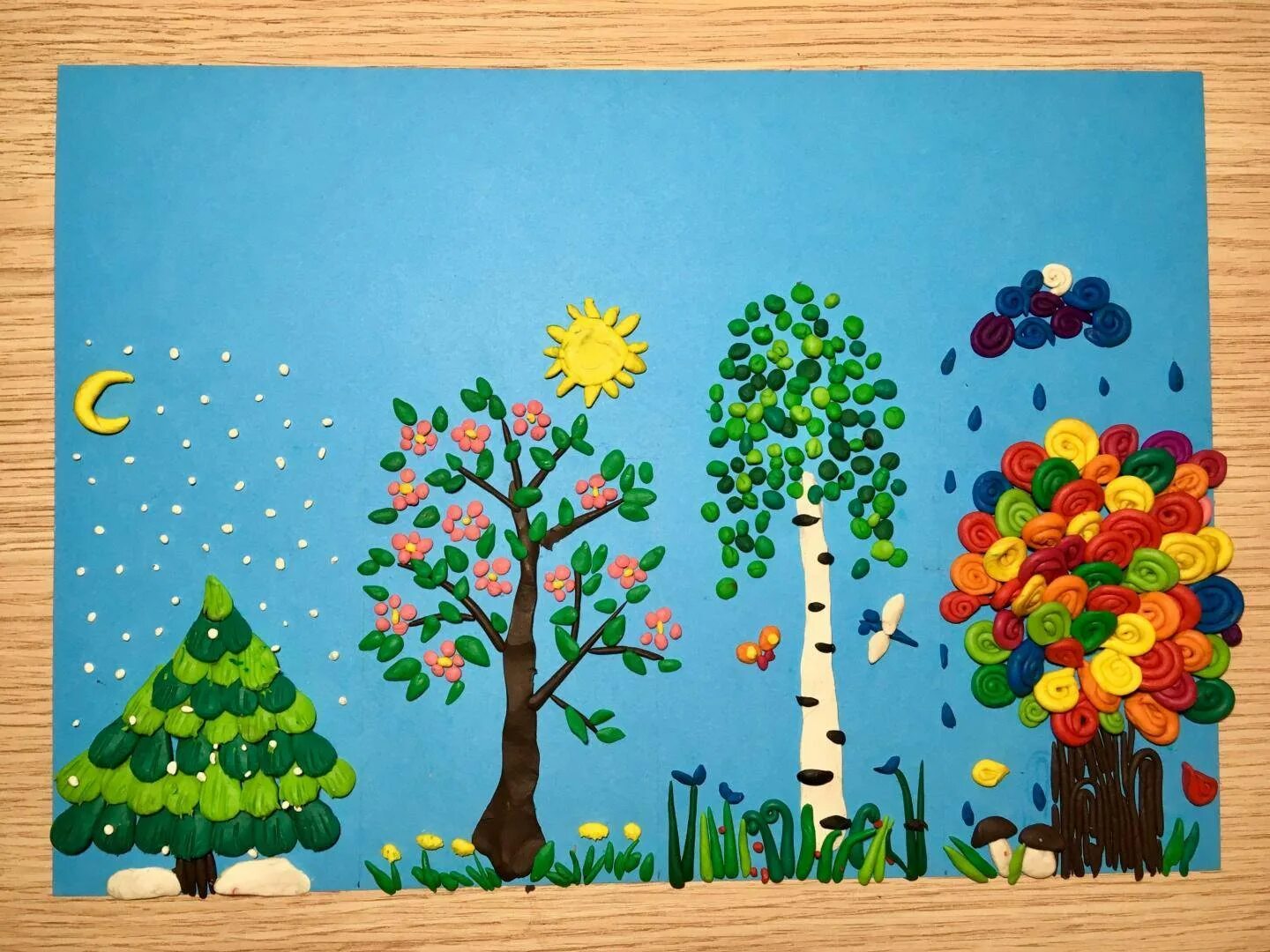 Пластилиновые аппликации для детей. Пластилиновое рисование для дошкольников. Аппликация природа. Пластилинография для дошкольников.