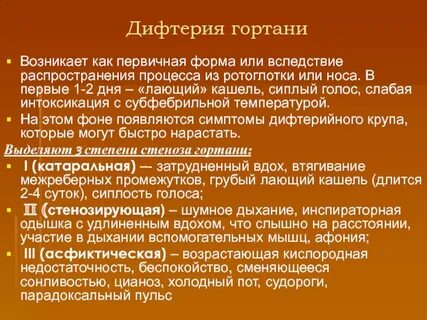 Дифтерия лечение
