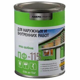 Краска зеленая по дереву для наружных
