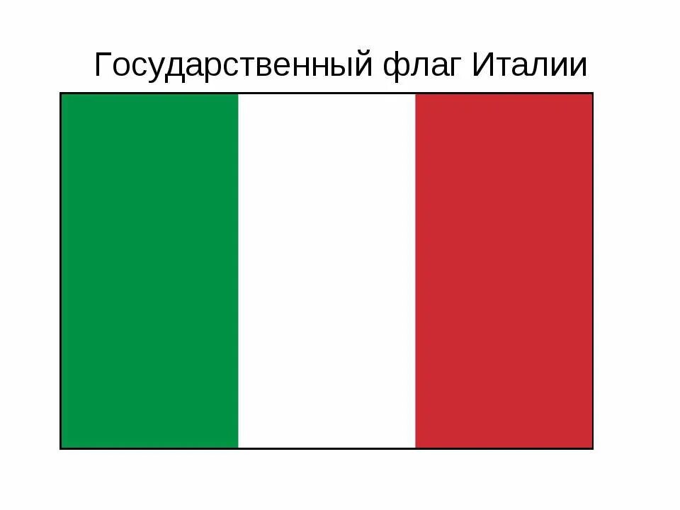 Италия страна 2 класс. Итальянский флаг. Национальный флаг Италии. Флаг Италии для презентации.