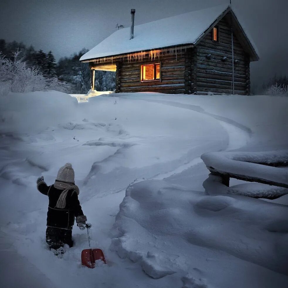 Самая лучшая дорога та. Зима в деревне. Деревня зимой. Зимний деревенский домик. Домик в деревне зимой.