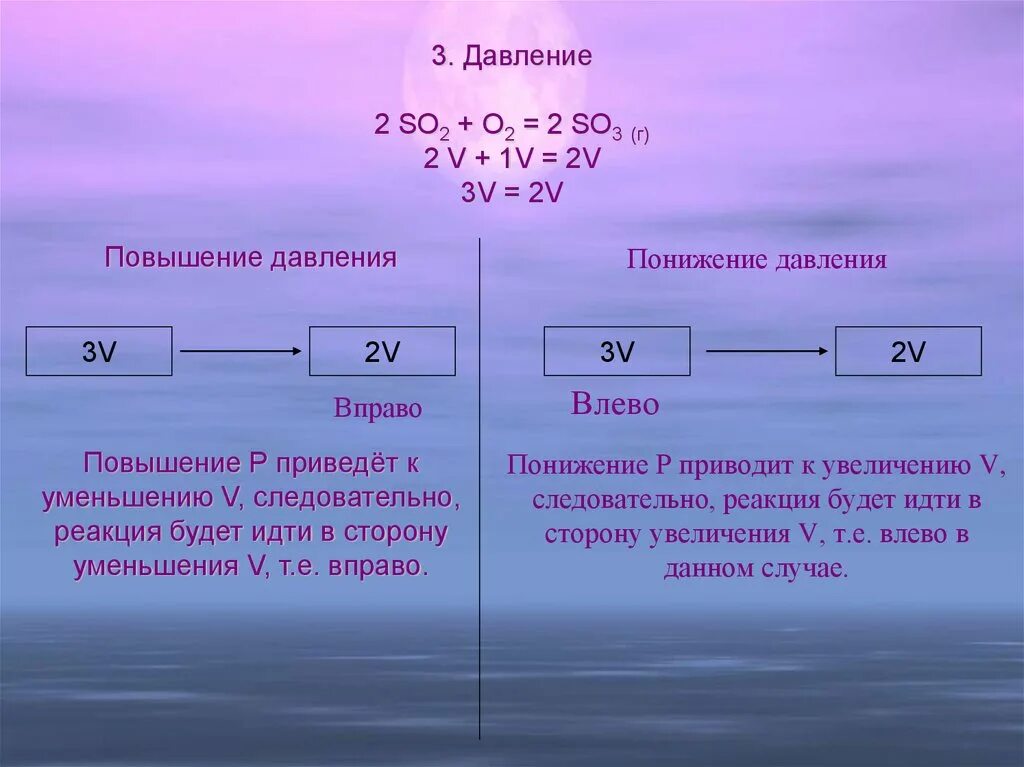 Повышение давления в реакции. При повышении давления реакция идет в сторону. Повышение давления приводит к увеличению скорости реакции. Понижение давления в сторону какой реакции. N2 и o2 продукты реакции