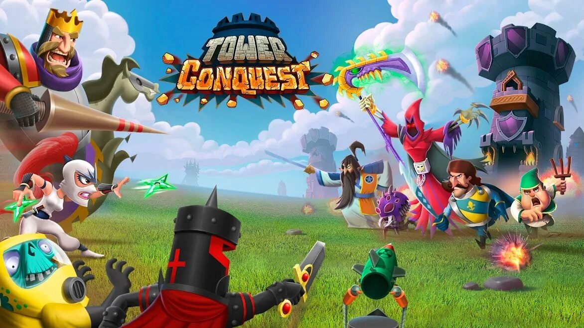 Ломать башни. Товер конквест. игра tower conquest. персонажи игры тавер конквест. башни из игры товер коноуест.