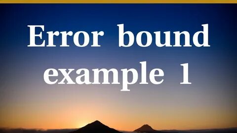 Error bind