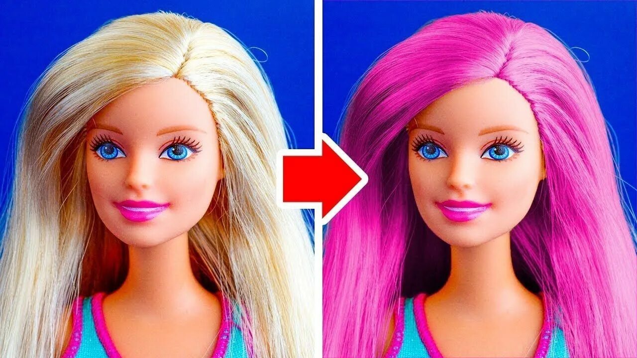 Прическа Барби. Причёски для кукол Барби. Красивые причёски для кукол Барби. Волосы Барби. Какие волосы были у куклы