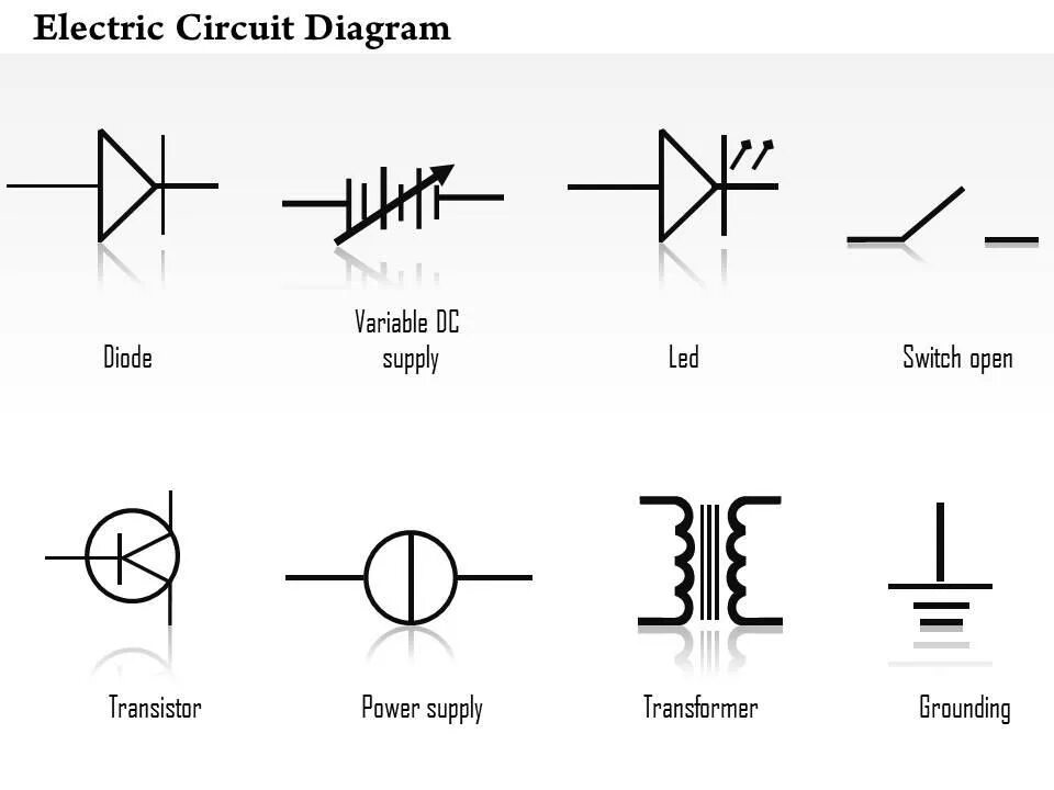 Variable symbol. Electrical circuit diagram. electric symbol. electrical schematic symbols. electronic circuit symbols.