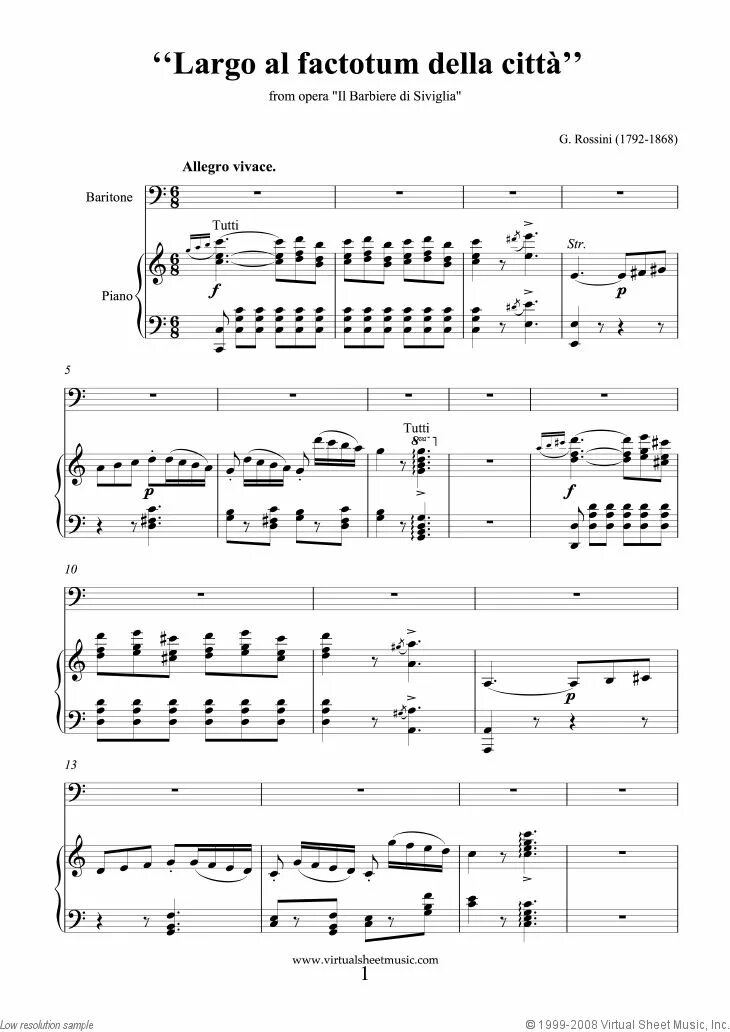 Мелодии в темпе largo. Largo al factotum. Largo al factotum. Каватина фигаро ноты россини. Largo al factotum.