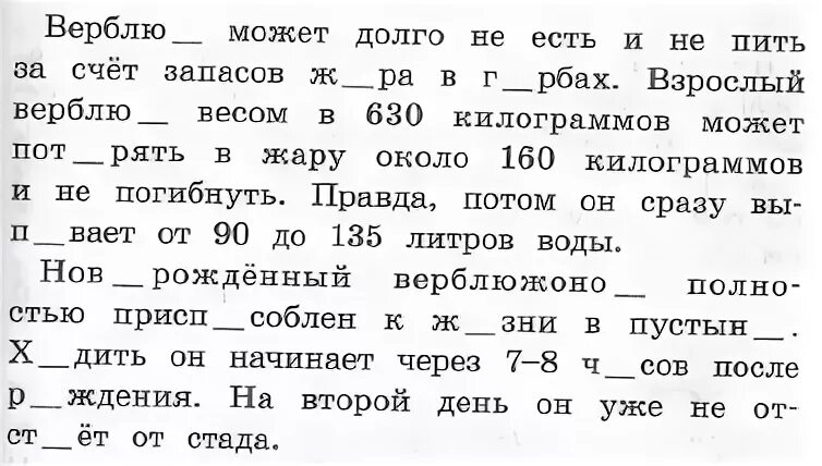 Текст по русскому 3 класс