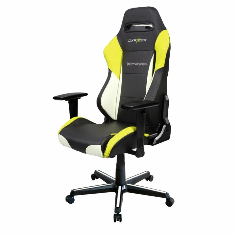 Dxracer drifting. DXRACER Drifting dm61. DXRACER Drifting Oh/df73. Игровое кресло желтое. Геймерский стул желто черный.