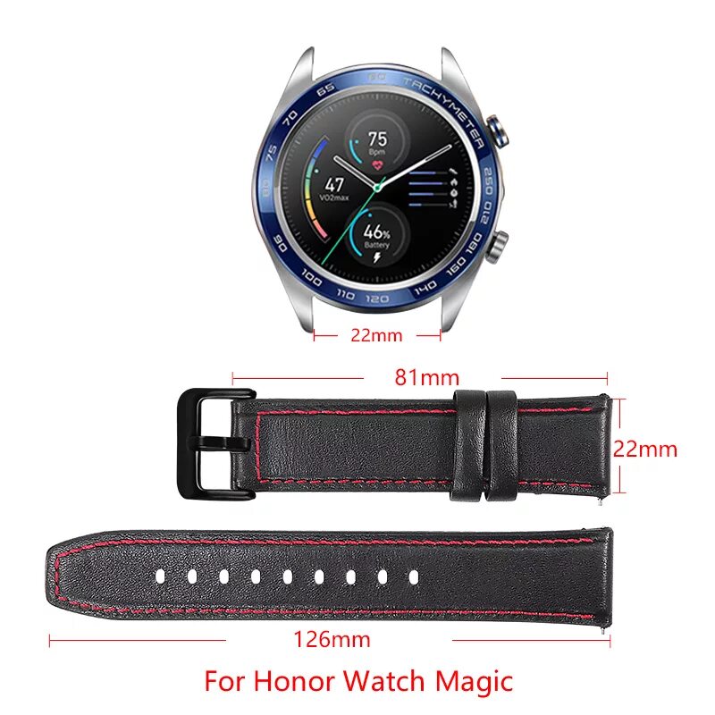 Honor watch magic ремешки. Ремешок для Honor Magic watch 2. Honor Magic watch 2 ремешок ширина. Кожаный ремешок 22 для Honor watch Magic. Honor MAGICWATCH 2 размер ремешка.