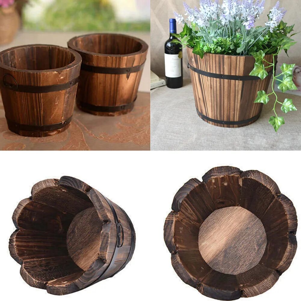 кадка для цветов. деревянные горшочки для цветов. деревянные кадки для цветов. кашпо деревянный бочонок. деревянный горшочек.