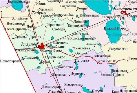 Алтайское благовещенка расстояние