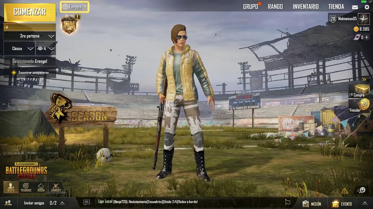 PUBG mobile New. ПУБГ лобби.