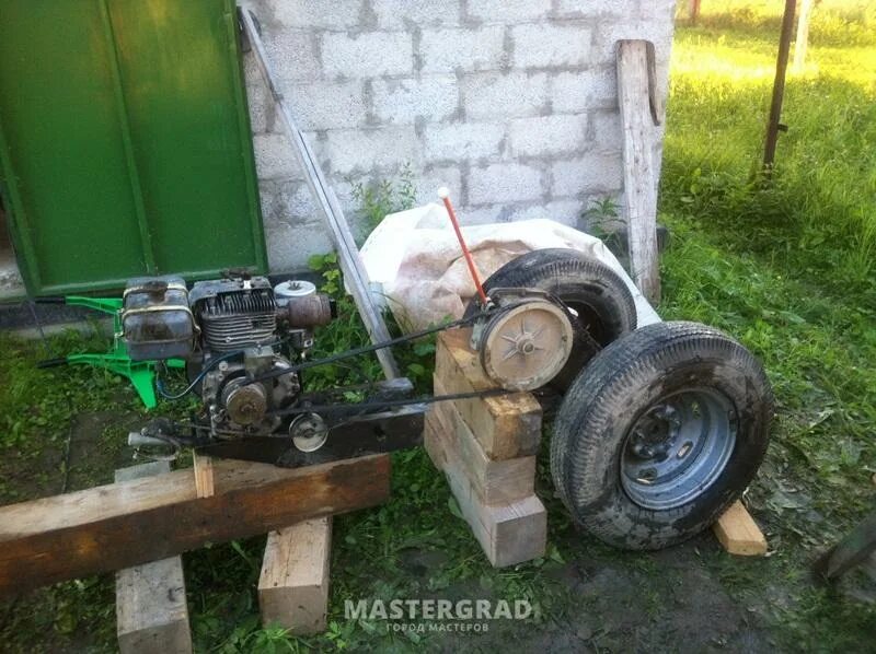Ваз с двигателем от мотоблока. Мотоблок из кпп ваз 2101. мотоблок с кпп от ваз 2101.