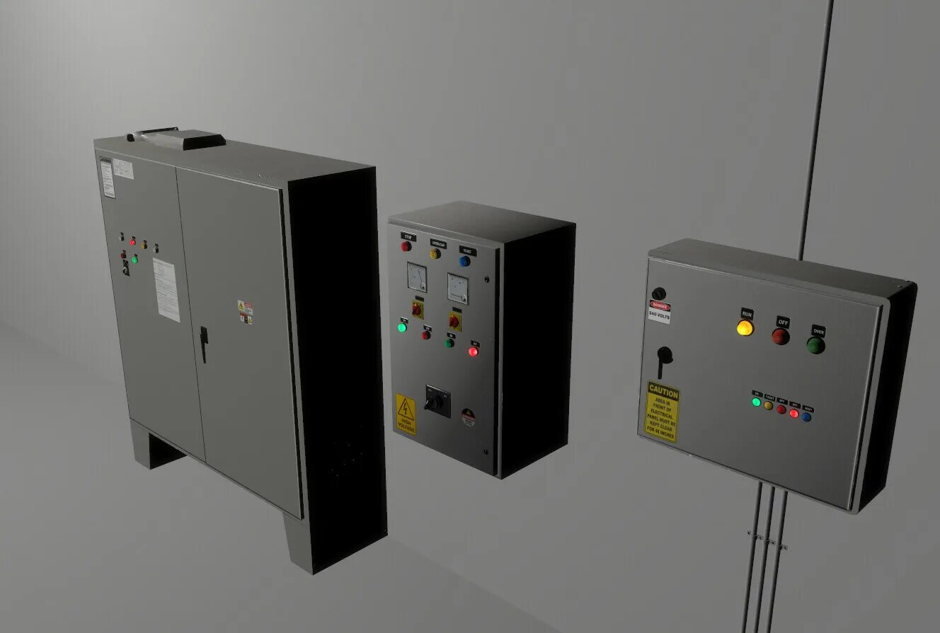 Controller factory. Панель управления 3d модель. factory control.