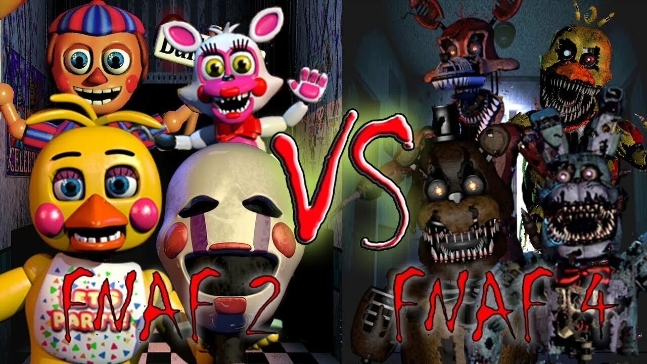 FNF vs FNAF 2. АНИМАТРОНИКИ ФНАФ 2 против ФНАФ. ФНАФ 2 против ФНАФ 4. FNAF 4 против FNAF 2.