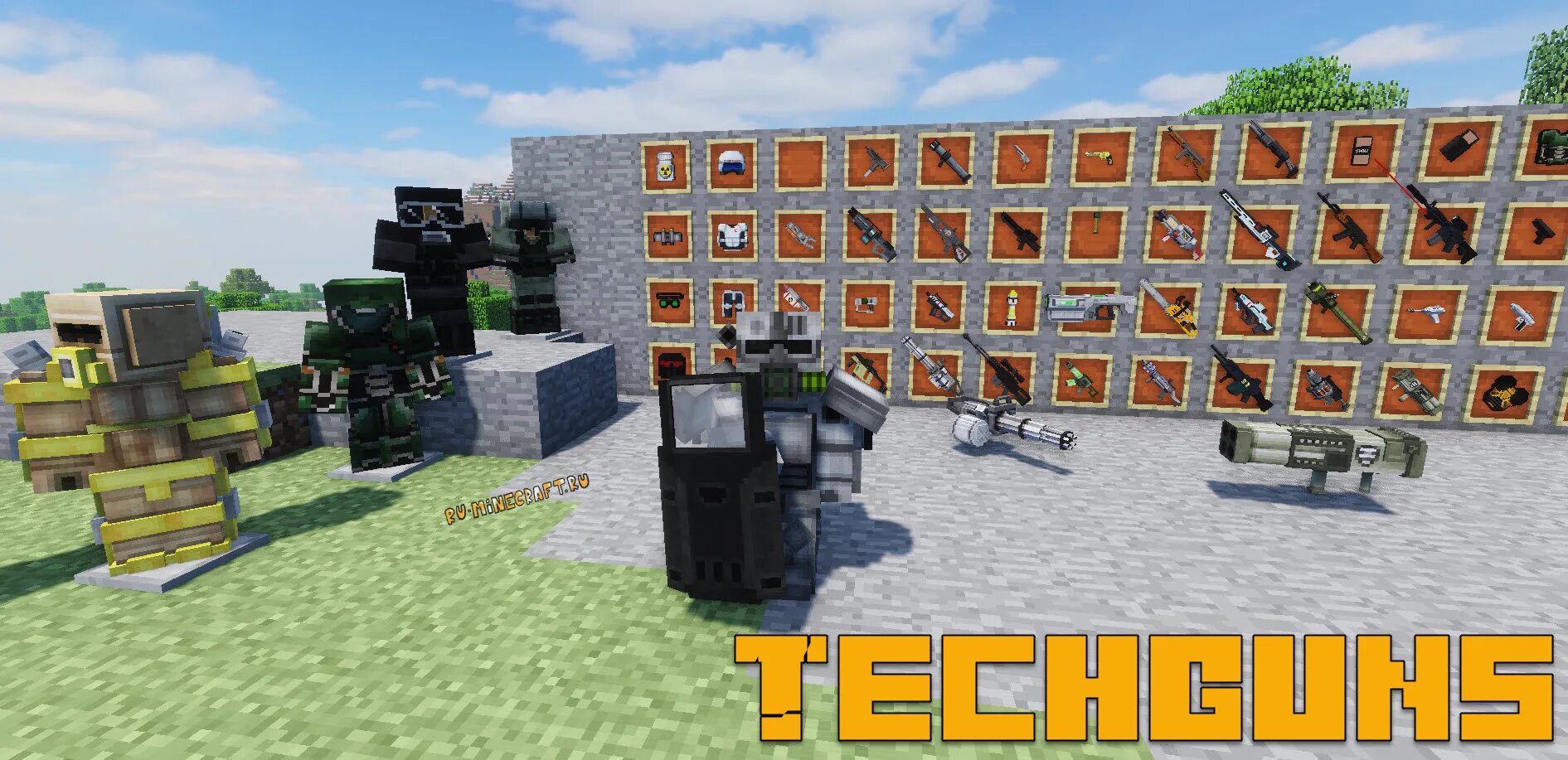 Tech gun mod. TECHGUNS 1.12.2. Теч Ганс 1.12.2. TECHGUNS последняя версия 1.12.2. Мод Ганс 1 12.