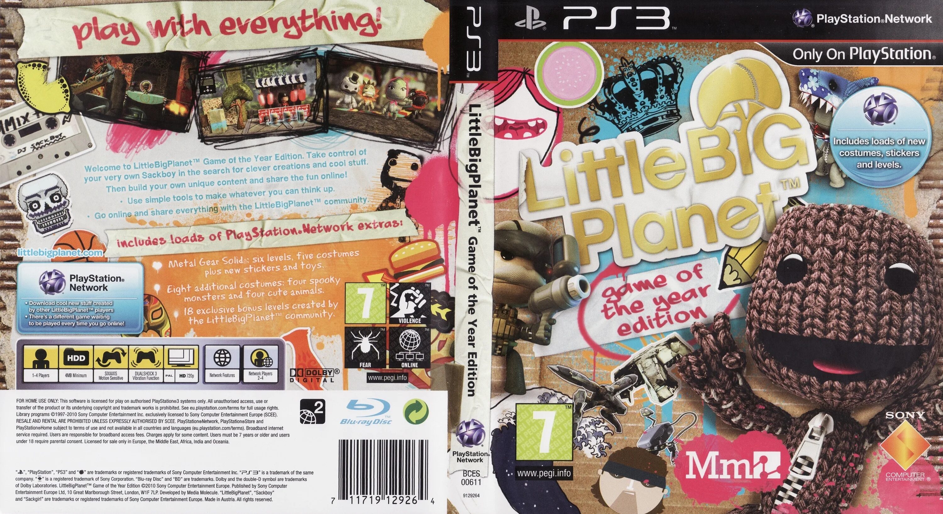 Create edition. Little big planet: goty edition. ps3 littlebigplanet: game of the year edition. little big planet game of the year edition. littlebigplanet 1 ps3 обложка.
