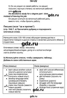 Стр 104 английский 5