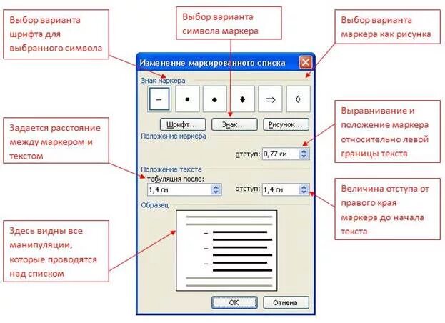 Маркированные позиции