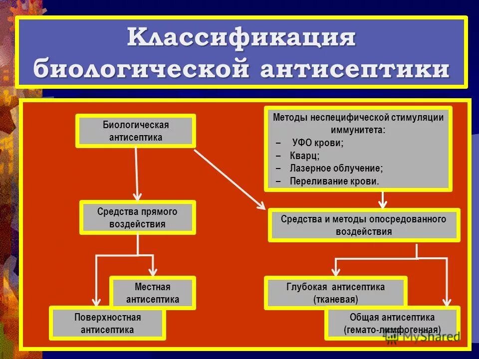 Методы биологической антисептики. Классификация биологических антисептиков. Биологический метод антисептики. Вид биологической осептики.