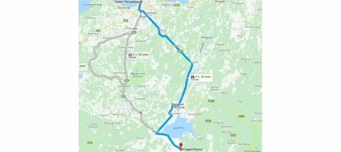Маршрут санкт петербург старая русса