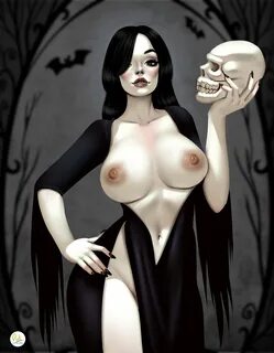 Slideshow morticia porn.