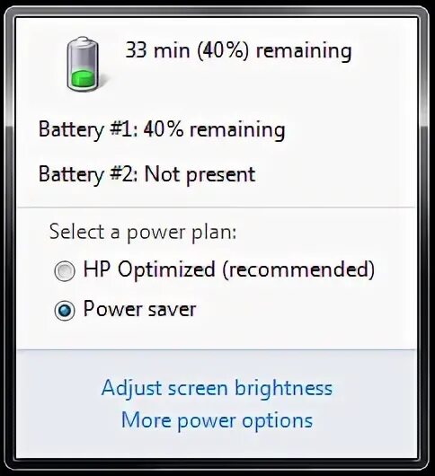 Remaining battery