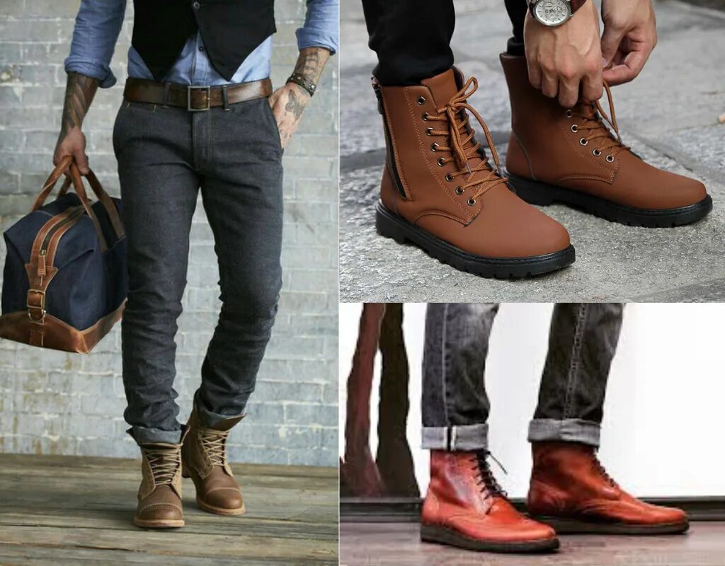 Топ мужских ботинок. Ботинки Red Wing rengersпод штаны джинсы. Зимние ботинки мужские под джинсы. Ботинки с джинсами мужские.