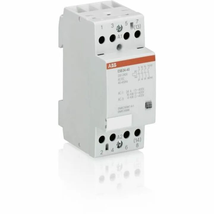 Контактор esb25-40n-01 модульный 25а ас-1 4но катушка 24в ac/dc. Контактор модульный 63а 1п 220в. Контактор abb esb 24-40. Контакторы управление 24в. Контактор модульный 63а 220в иэк.