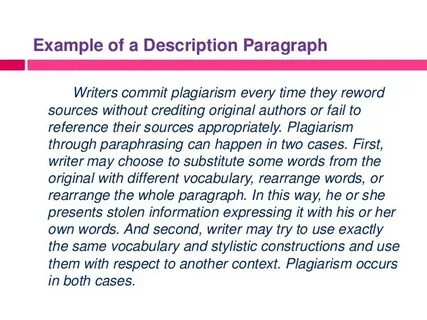 Paragraph example