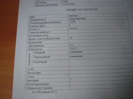 Эритроциты лейкоциты слизь в моче