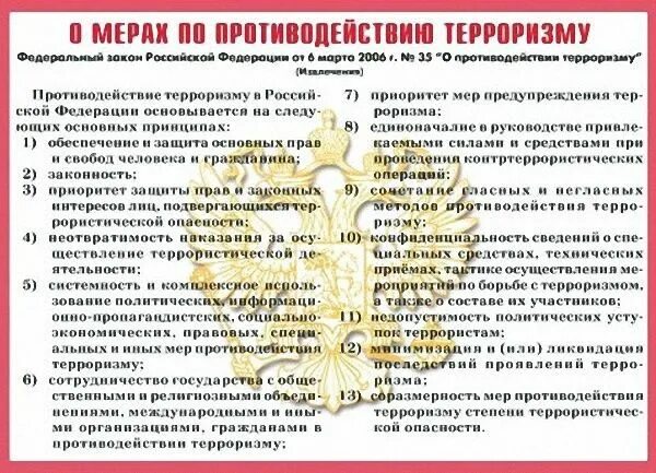 Ответы на тест противодействие терроризму. О мерах по противодействию терроризму. Основные меры противодействия терроризму. Правовые меры противодействия терроризму. Соразмерность мер противодействия терроризму.