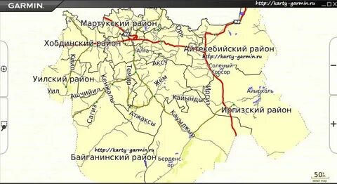 Актобе на карте