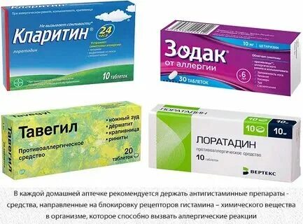 Антигистаминные мази при зуде кожи