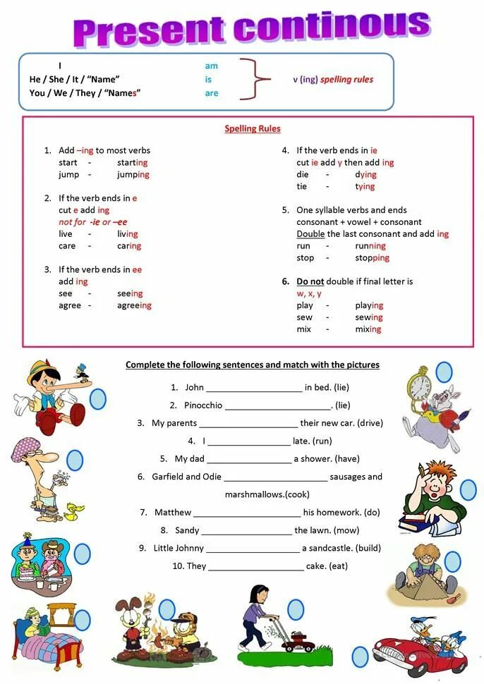 Present continuous islcollective. Present Continuous Spelling Rules Worksheets. Present Continuous в английском языке Worksheets. Рабочий лист present Continuous. Present Continuous упражнения Worksheets.