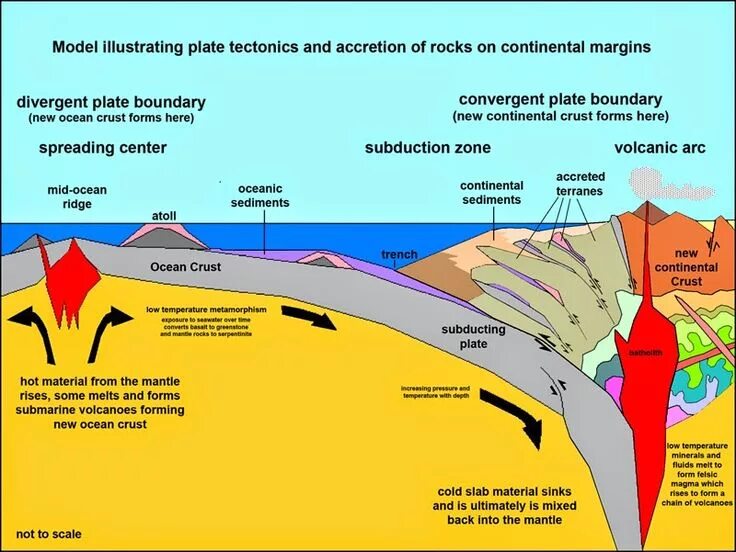 New forming system. Plate Tectonics. Model of Plate Tectonics. Ocean crust. Salt Tectonics.