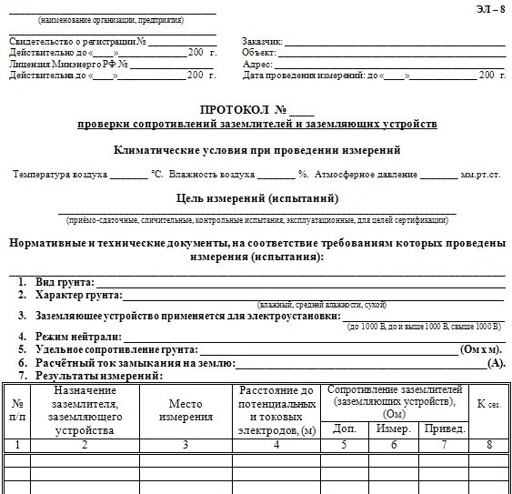 Протокол измерения сопротивления растеканию тока заземления. Протокол проверки сопротивления контура заземления. Протокол проверки сопротивления заземления и заземляющих устройств. Протокол проверки контура-заземления КТП. Какой документ выдается по результатам проверки