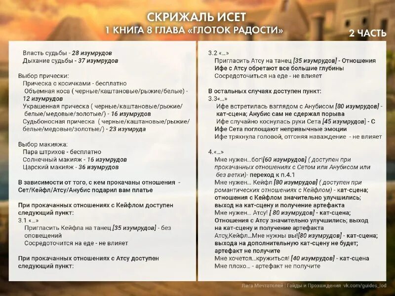 лига мечтателей гайды скрижаль